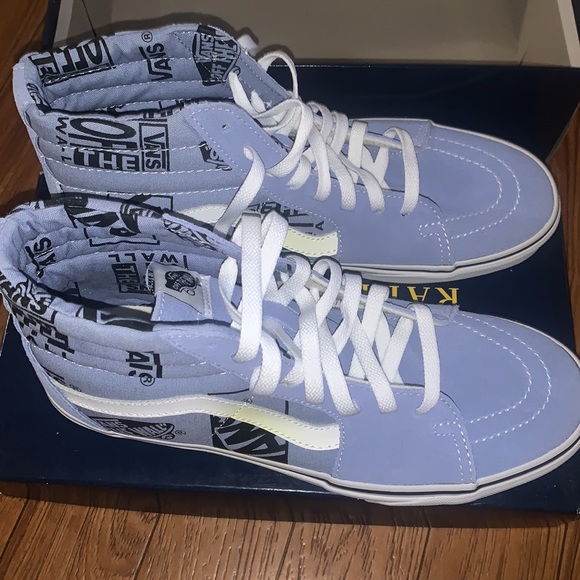 Vans Sk8-Hi sky blue with graphics. US MEN 10.0 NEW - Picture 5 of 7